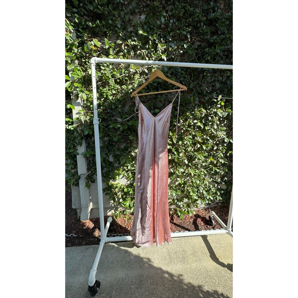Victoria secret blush satin slip dress